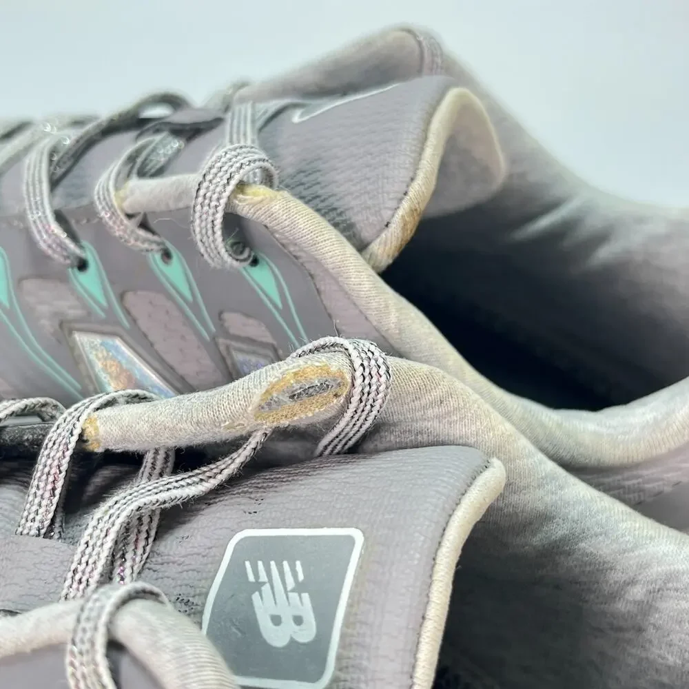 New Balance Minimus Grey Mint Waterproof Lace Golf Shoes NBGW1005 Women's Size 7